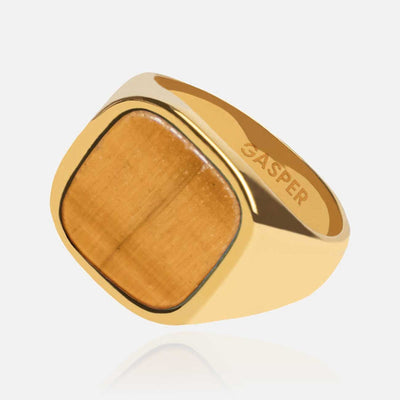 Square Ring - Tigers Eye