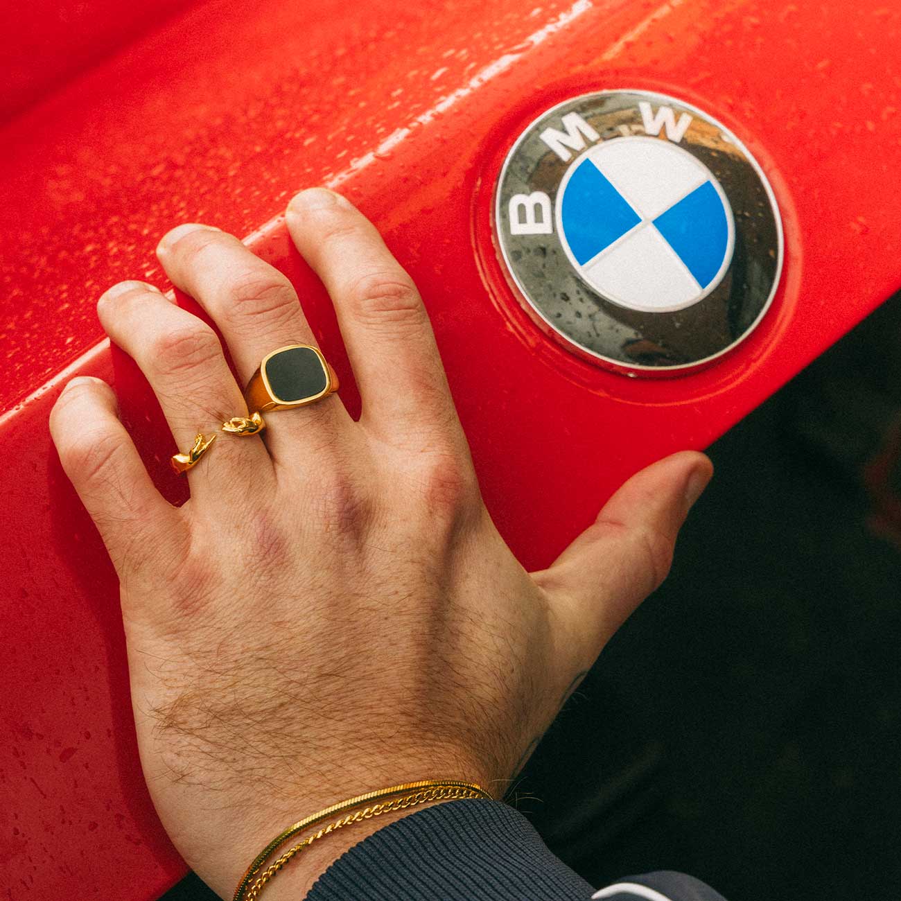 Square Onyx Ring | GASPER.CO