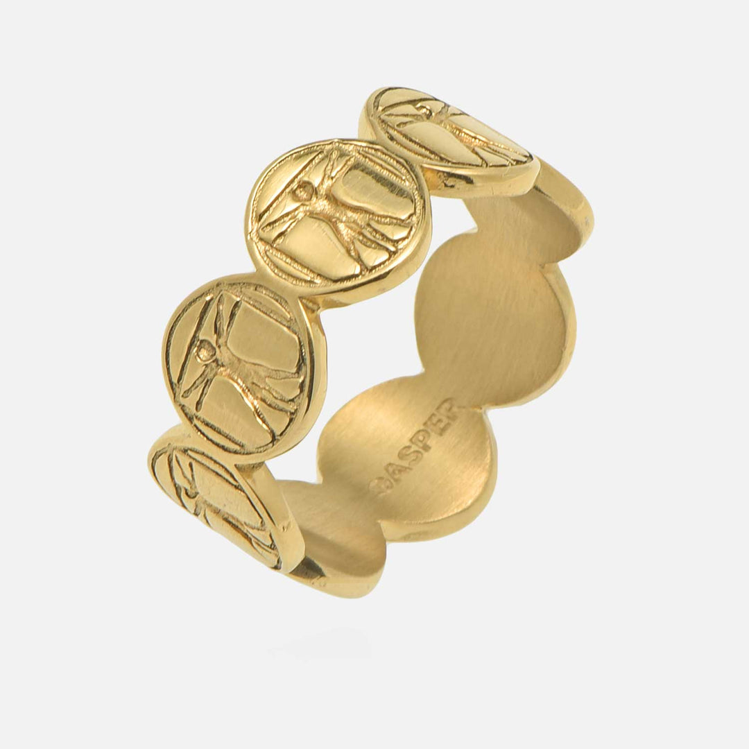 Vitruvian Man Band Ring