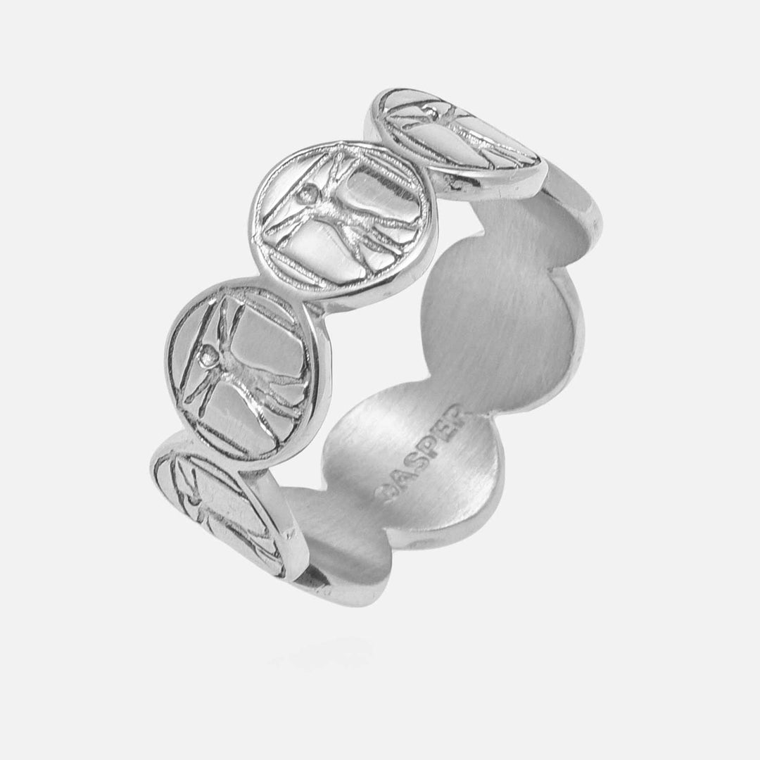 Vitruvian Man Band Ring