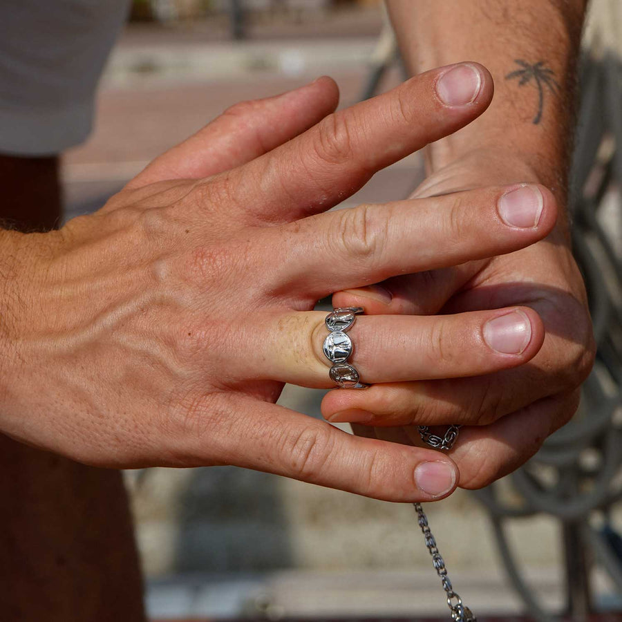 Vitruvian Man Band Ring