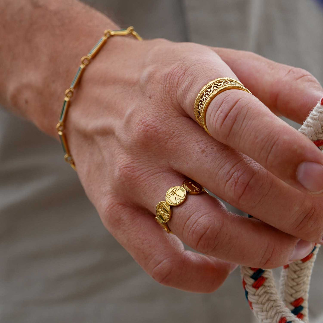 Vitruvian Man Band Ring
