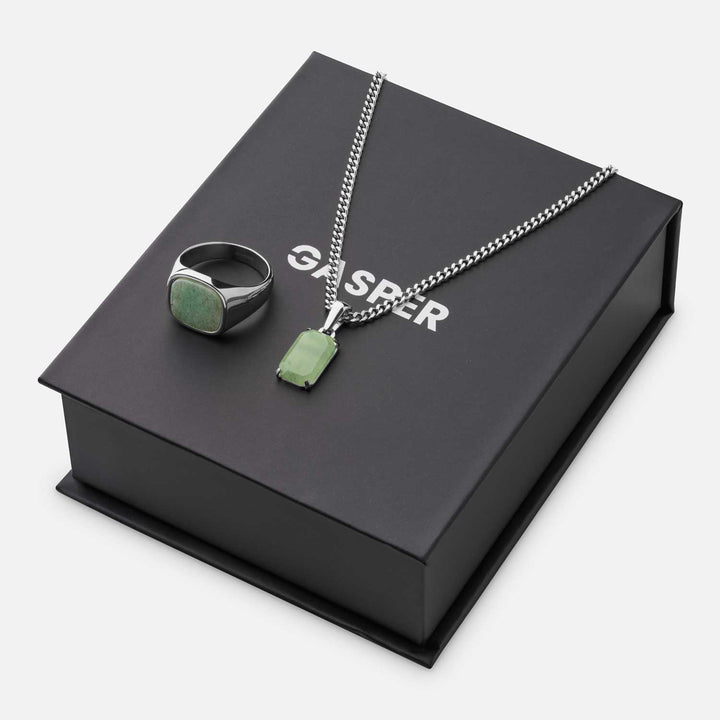 Void + Ring Gift Set (AVENTURINE) | Premium Gift Set | GASPER.CO