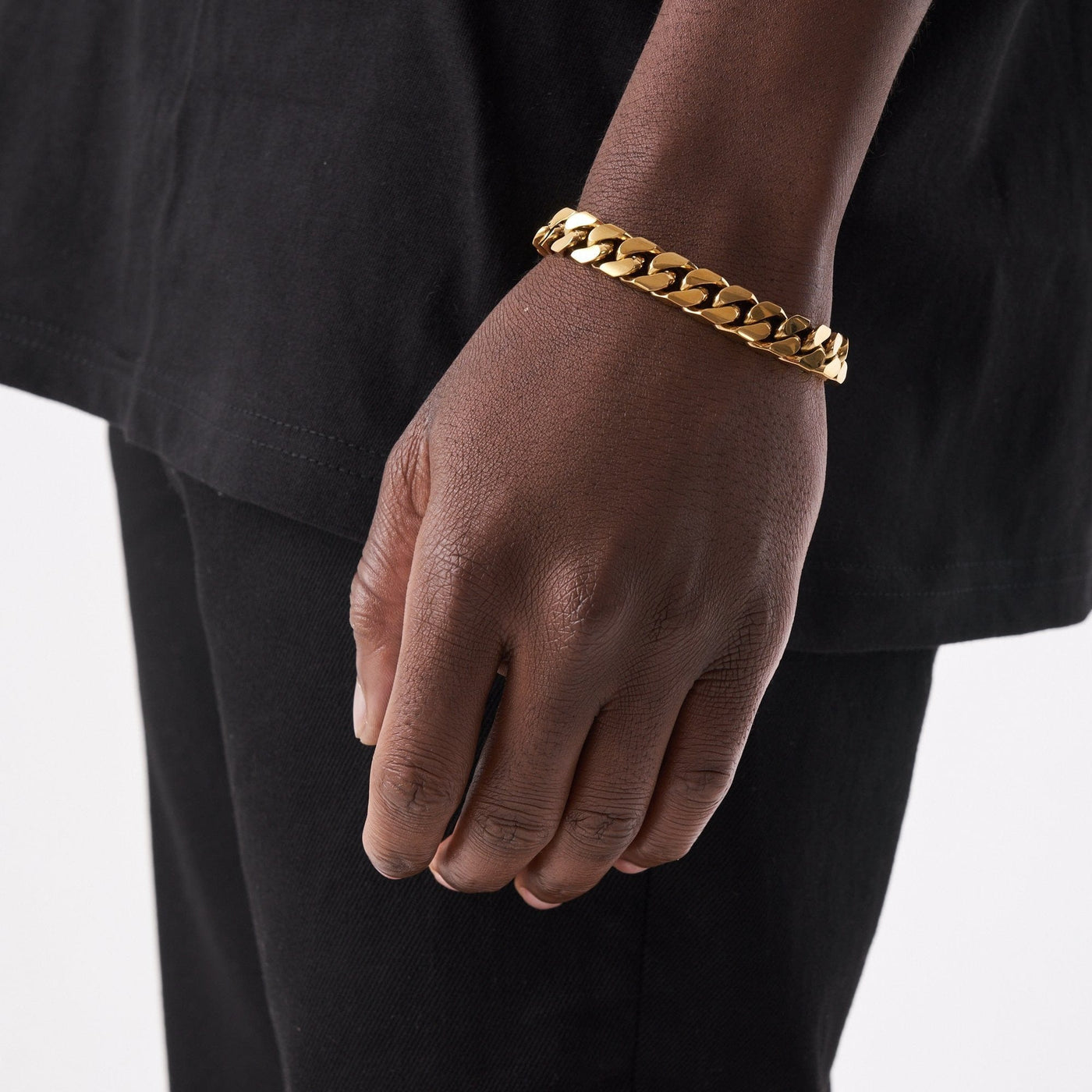 12MM Cuban Bracelet Gold - THE GASPER