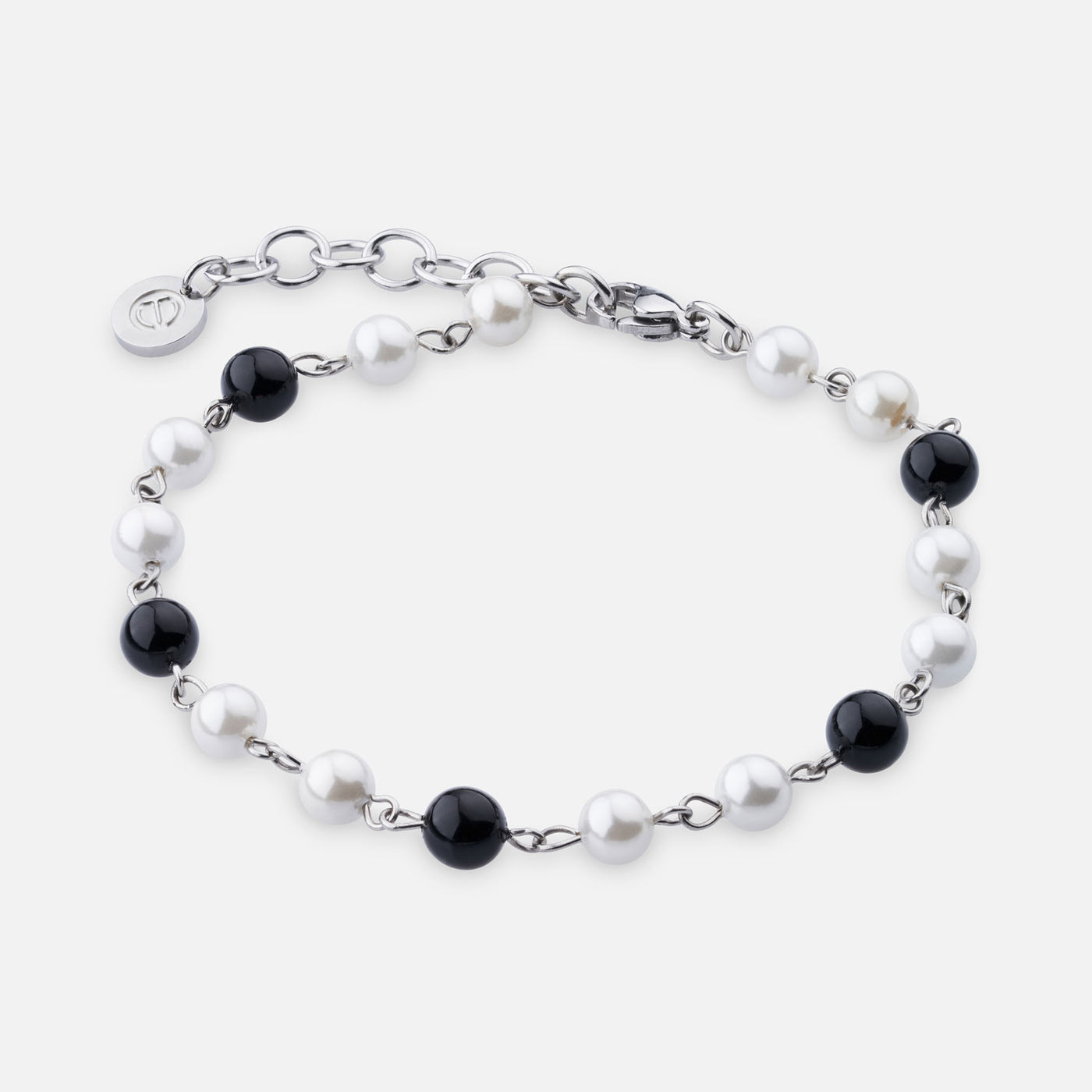Chained Pearls Bracelet - Contrasting